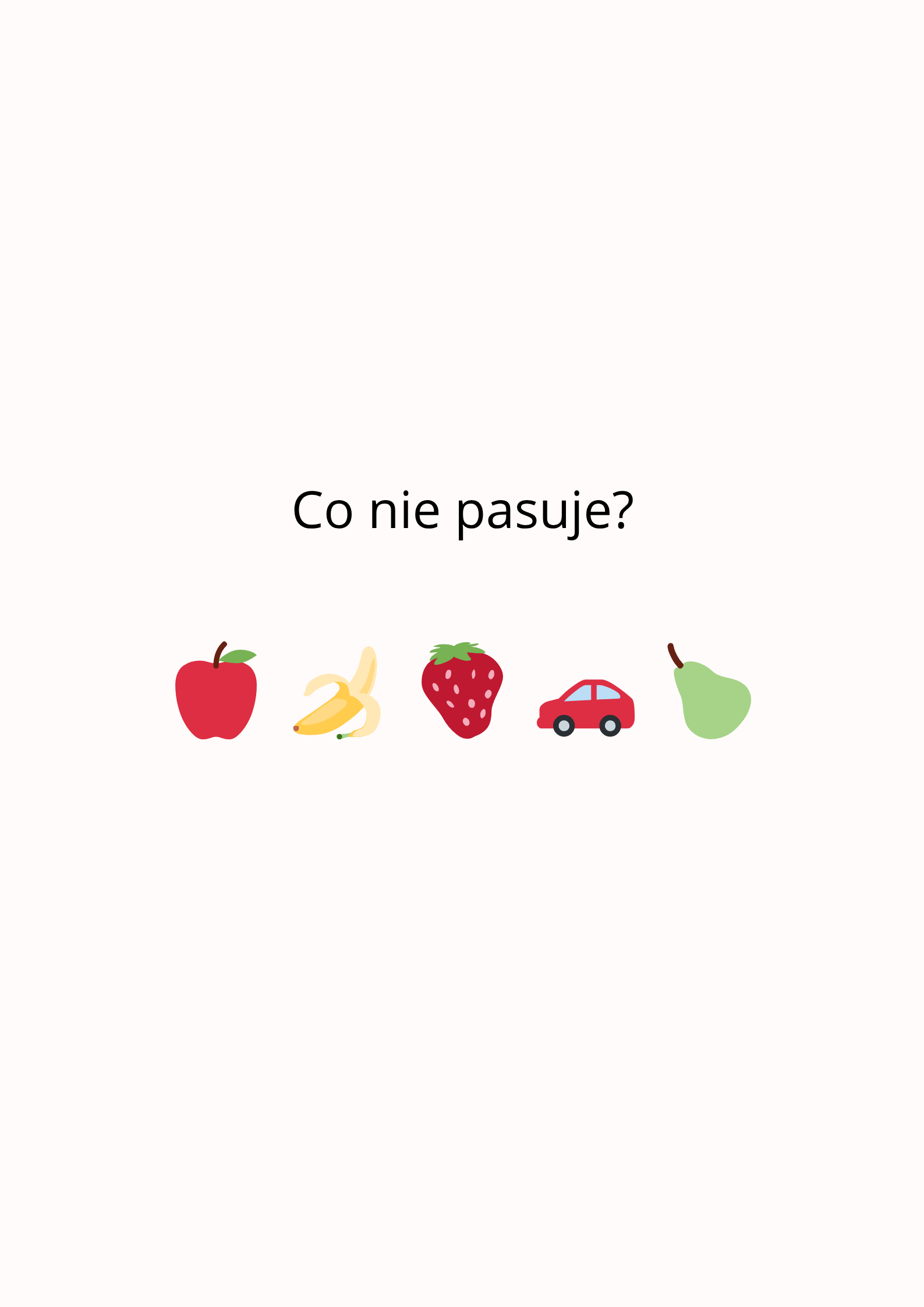 Co nie pasuje?